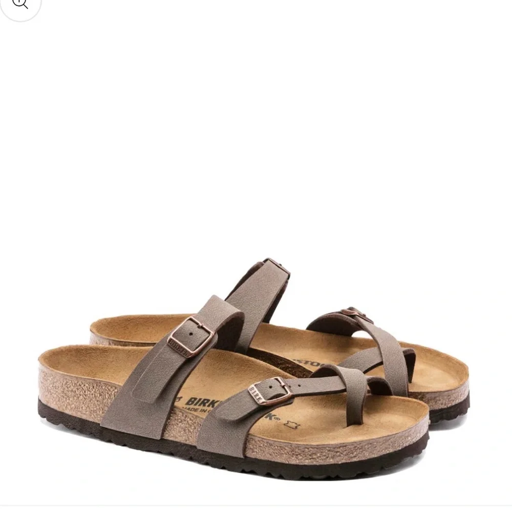 Birkenstock Mayari Dark Brown Sandals - Picture 1 of 9